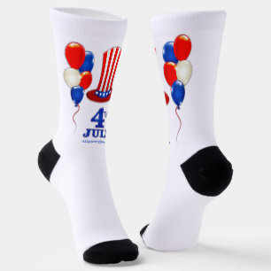 SlipperyJoe's july 4th Independence day classic Un Socks