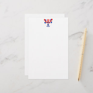 SlipperyJoe's july 4th Independence day classic Un Stationery