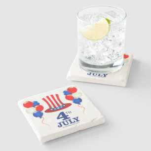 SlipperyJoe's july 4th Independence day classic Un Stone Coaster