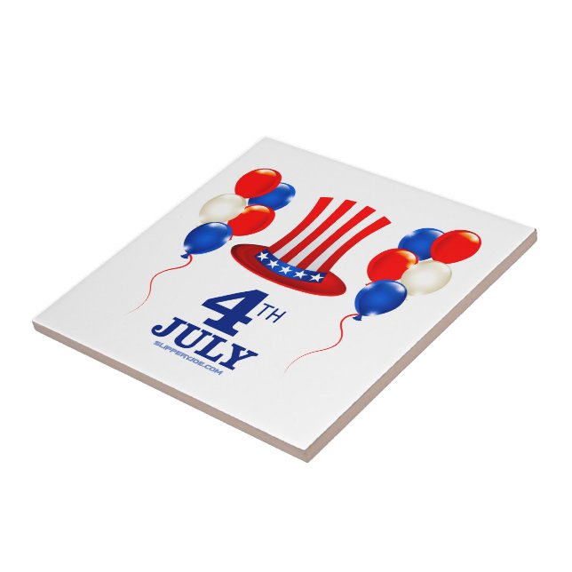SlipperyJoe's july 4th Independence day classic Un Tile (Side)