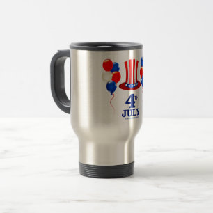SlipperyJoe's july 4th Independence day classic Un Travel Mug