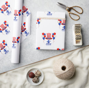 SlipperyJoe's july 4th Independence day classic Un Wrapping Paper