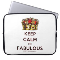 SlipperyJoe's keep calm fabulous golden crown red