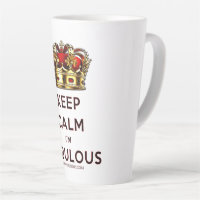 SlipperyJoe's keep calm fabulous golden crown red