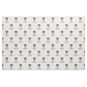 SlipperyJoe's keep calm fabulous spectacular crown Fabric