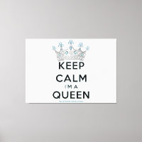 SlipperyJoe's keep calm queen polished silver crow