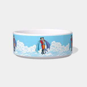 SlipperyJoe's kissing superheroes flying gay coupl Bowl