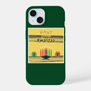 SlipperyJoe's Kwanzaa warm celebratory tone tradit iPhone 15 Case