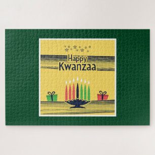 SlipperyJoe's Kwanzaa warm celebratory tone tradit Jigsaw Puzzle