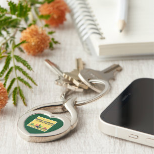 SlipperyJoe's Kwanzaa warm celebratory tone tradit Key Ring