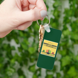 SlipperyJoe's Kwanzaa warm celebratory tone tradit Key Ring