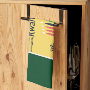SlipperyJoe's Kwanzaa warm celebratory tone tradit Tea Towel