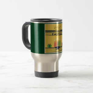 SlipperyJoe's Kwanzaa warm celebratory tone tradit Travel Mug