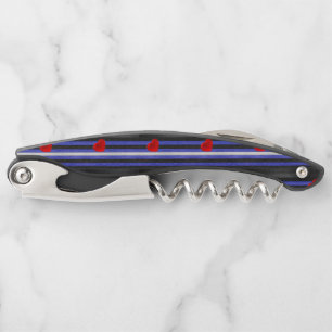 SlipperyJoe's leather pride flag black royal blue Corkscrew