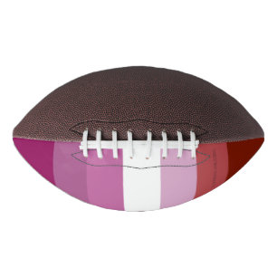 SlipperyJoe's lesbian pride flag feminine communit American Football