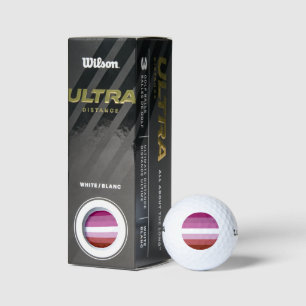 SlipperyJoe's lesbian pride flag feminine communit Golf Balls