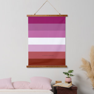 SlipperyJoe's lesbian pride flag feminine communit Hanging Tapestry