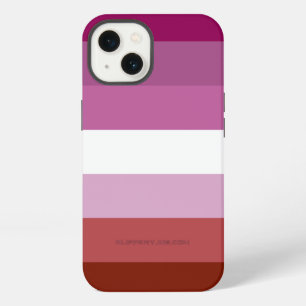 SlipperyJoe's lesbian pride flag feminine communit iPhone 13 Case