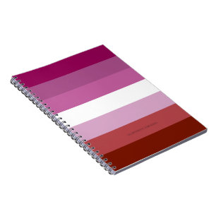 SlipperyJoe's lesbian pride flag feminine communit Notebook