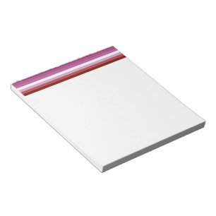 SlipperyJoe's lesbian pride flag feminine communit Notepad