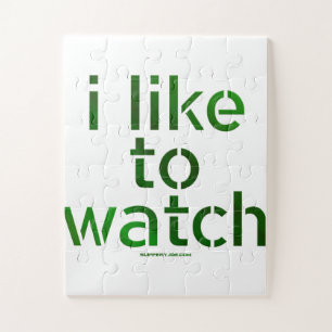 SlipperyJoe's Like to Watch Voyeurism peeping Tom Jigsaw Puzzle