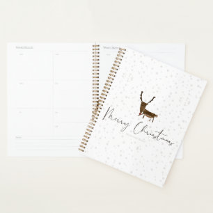 SlipperyJoe's line art silhouette reindeer minimal Planner