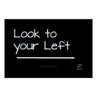 SlipperyJoe's look left funny stark white arrow pl