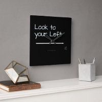 SlipperyJoe's look left funny stark white arrow pl