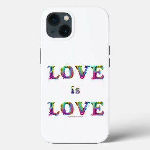 SlipperyJoe's love is love spray paint gay pride c iPhone 13 Case