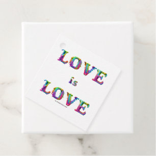 SlipperyJoe's love is love spray paint gay pride c Favour Tags