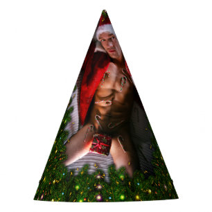 SlipperyJoe's male chest six pack stomach bare tor Party Hat
