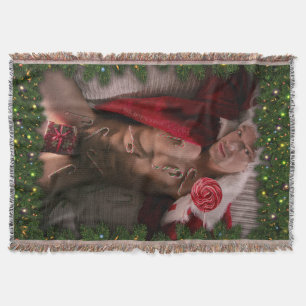 SlipperyJoe's male chest six pack stomach bare tor Throw Blanket