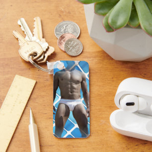 SlipperyJoe's Man underwear 6-pack chest abs male  Key Ring