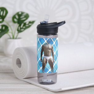 SlipperyJoe's Man underwear 6-pack chest abs male Water Bottle