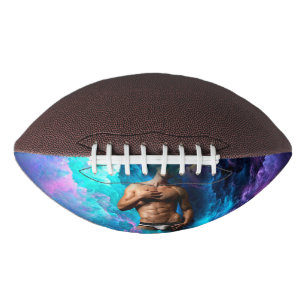 SlipperyJoe's Man underwear bulge purple blue abst American Football