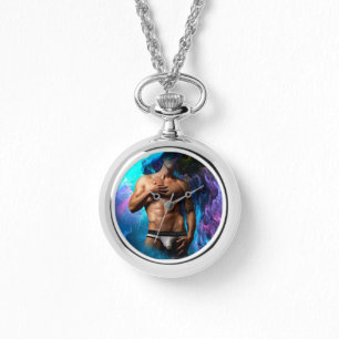 SlipperyJoe's Man underwear bulge purple blue abst Watch