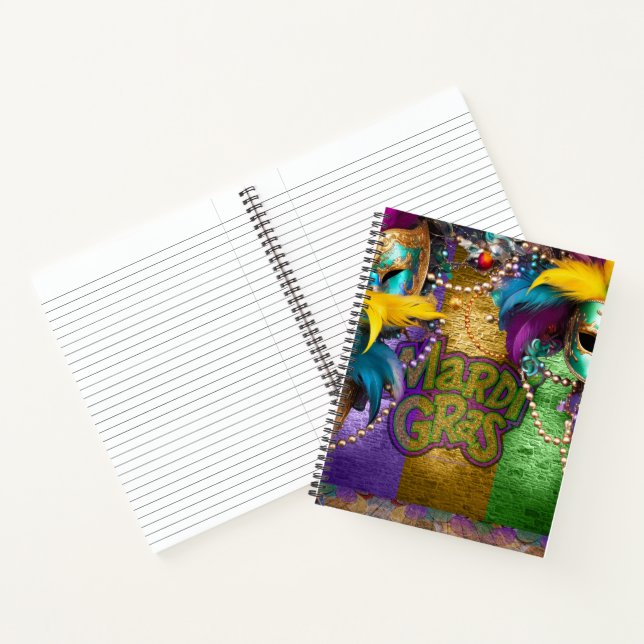 SlipperyJoe's Mardi Gras Bead Necklaces doubloons  Notebook (Inside)