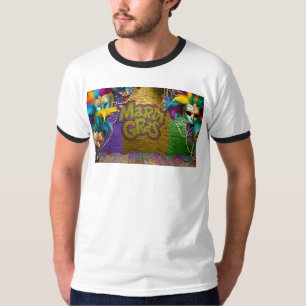 SlipperyJoe's Mardi Gras Bead Necklaces doubloons T-Shirt
