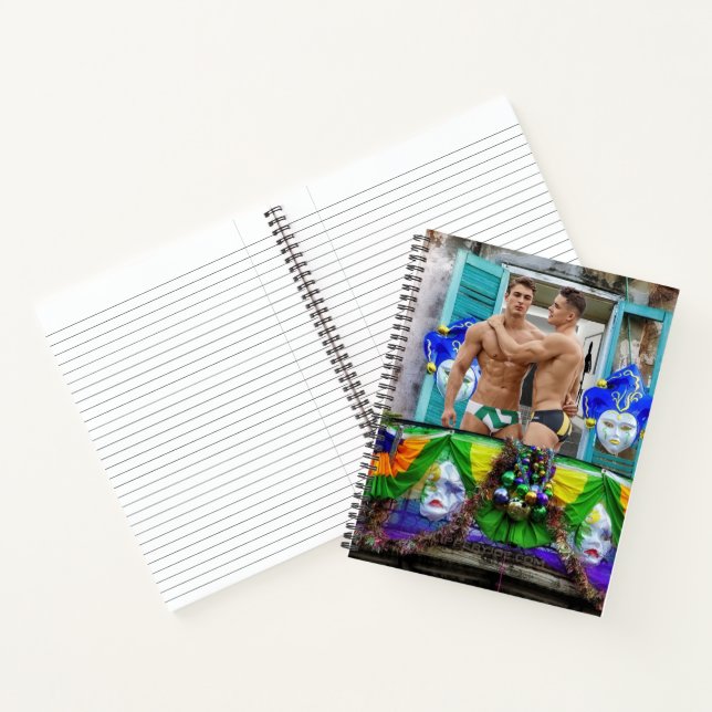 SlipperyJoe's Mardi Gras masks beads decorations s Notebook (Inside)