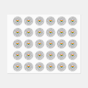 SlipperyJoe's maze encircles rainbow heart arrow m