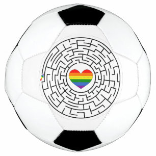 SlipperyJoe's maze encircles rainbow heart arrow m Football