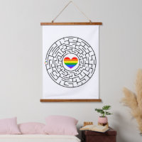SlipperyJoe's maze encircles rainbow heart arrow m