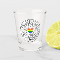 SlipperyJoe's maze encircles rainbow heart arrow m