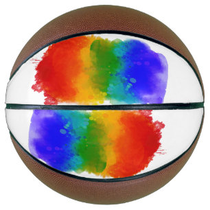 SlipperyJoe's modern pride splatter energy and col Basketball