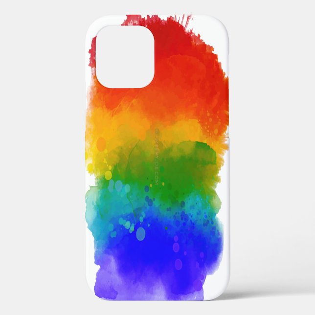 SlipperyJoe's modern pride splatter energy and col Case-Mate iPhone Case (Back)