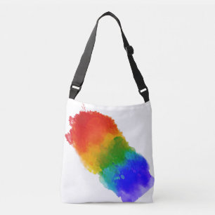 SlipperyJoe's modern pride splatter energy and col Crossbody Bag