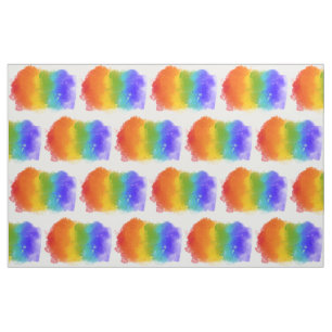 SlipperyJoe's modern pride splatter energy and col Fabric