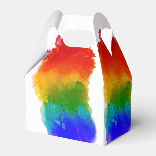 SlipperyJoe's modern pride splatter energy and col Favour Box (Front Side)
