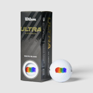 SlipperyJoe's modern pride splatter energy and col Golf Balls
