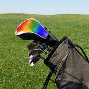 SlipperyJoe's modern pride splatter energy and col Golf Head Cover